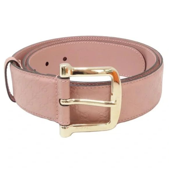 Gucci | Accessories | Gucci Blush Leather Belt With Shiny 